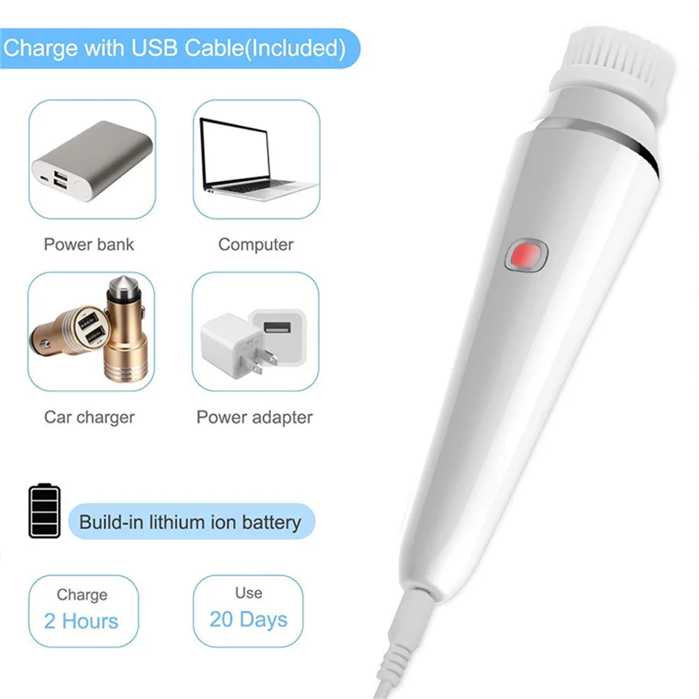 LumiGlow 4-in-1 Facial Brush